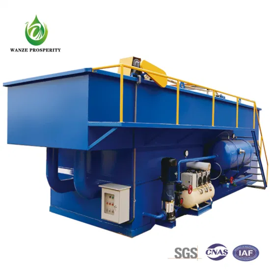 Máquina de flotação de ar dissolvente para equipamentos de tratamento de esgoto de fábrica de papel